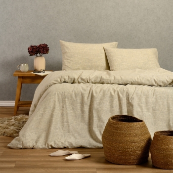 Σετ Σεντόνια Φανελένια Υπέρδιπλα 235x260εκ. Farrel Grey Winter Line Mini Melinen 20005063