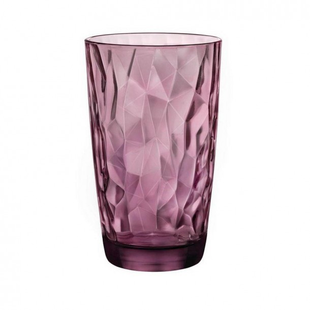 Ποτήρι Νερού Γυάλινο Purple 470ml Diamond Rock Bormioli Rocco BR00350270