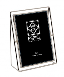 Κορνίζα Μεταλλική Ασημί 16x1,5x21εκ. ESPIEL FAM301