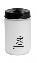 Δοχείο Για Τσάι Γυάλινο Λευκό 660ml Veltihome Ice 17244