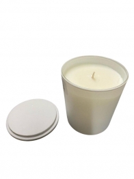 Κερί Αρωματικό Σόγιας Σε Λευκό Ποτήρι Με Καπάκι 7x9εκ. Fresh Cotton 24118