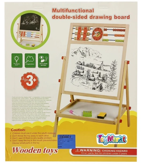 Ξύλινος Εκπαιδευτικός Πίνακας 37x45εκ. Toy Markt 71-3067