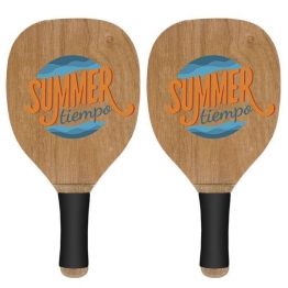 Ρακέτες Σετ 2τμχ Ξύλινες 22x1,2x40εκ. SUMMER tiempo 42-1440