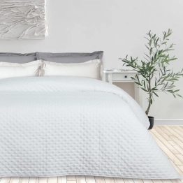 Κουβερλί Microfiber Μονό 160x240εκ. Happy 9658 White Das Home