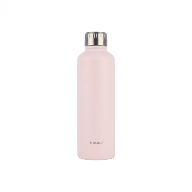 Θερμός-Μπουκάλι Ανοξείδωτο Flask Homely Rose Quartz 500ml-7x7x23εκ. Estia 01-32609