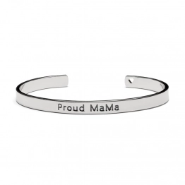 Βραχιόλι-Χειροπέδα Mama Silver Proud Mama PM-422
