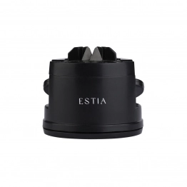 Ακονιστήρι Μαχαιριών Με Βεντούζα Μαύρο 6x6x6εκ. Estia 01-36812