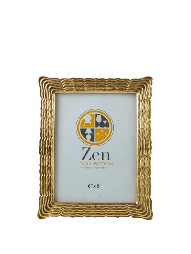 Κορνίζα Polyester Χρυσή Με Γραμμές 15x20εκ. Zen Collection 25.12.51480