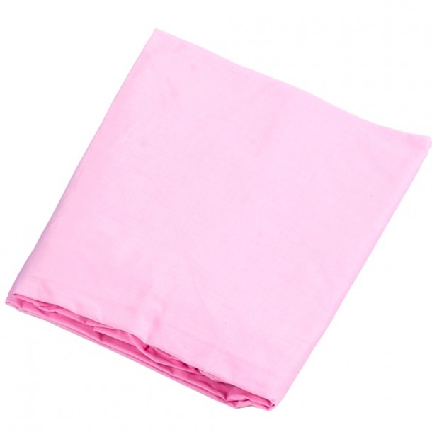 Σεντόνι Μεμονωμένο Με Λάστιχο Βαμβακερό Κούνιας 120x180εκ. Pink