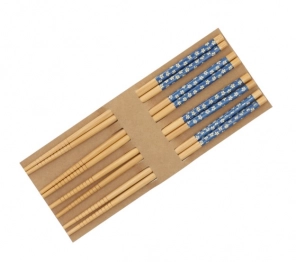 Σούσι Chopsticks Σετ 4 Ζεύγη Bamboo 24εκ. Stone Homla 158096