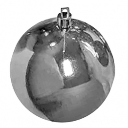 Σετ Μπάλες 6τμχ Γυαλιστερές Silver Δ7εκ. Xmas fest 93-3528