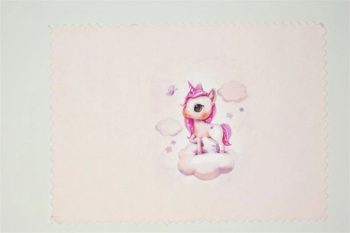 Σουπλά Παιδικό Polyester 35x50εκ. Unicorn 74 Ροζ DimCol