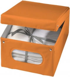 Κουτί Αποθήκευσης Κουμπωτό Vinyl Orange 50x42x31εκ. Ordinett 50-322200