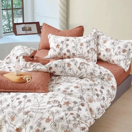 Σετ Παπλωματοθήκη 2 Όψεων Βαμβακοσατέν Υπέρδιπλη 220x240εκ. Caius Prime Line Melinen 20004485