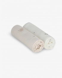 Σετ 2τμχ Πάνα Αγκαλιάς Bamboo-Βαμβακερή 70x70εκ. Ροζ Minene 12311005060OS