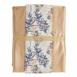 Σετ 2τμχ Τραπεζομάντηλο & Runner Polyester 140x220εκ./45x180εκ. Kitchen 0866 Gold Das Home