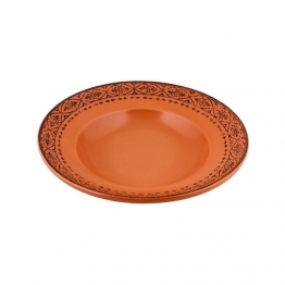 Πιάτο Pasta Πορσελάνης 27εκ. Vintage Teracotta Oriana Ferelli PR222681019