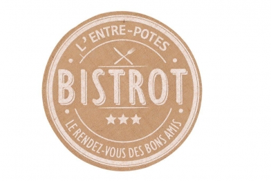 Σουπλά Bistrot Jute Μπεζ DiMo Φ38εκ. DIC0046092