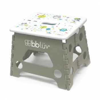 Αναδιπλούμενο Σκαλάκι 24x18x19εκ. Γκρι Bbluv Step B0114-G