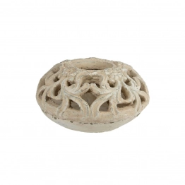 Κηροπήγιο Πέτρινο Χρυσό Φ21x11,5εκ. Art Et Lumiere 02866