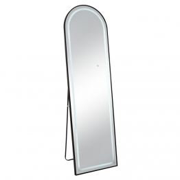 Καθρέπτης Επιδαπέδιος Μεταλλικός Με Led Μαύρος 50x170εκ. iliadis 91475