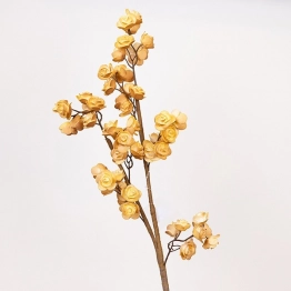 Κλαδί Με Λουλούδι Βαμβακιού Foam 23x105εκ. Μπεζ ESTHETI 816-20066