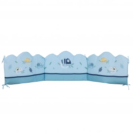 Πάντα Κούνιας Microfiber 45x195εκ. Digital Print Fun 4935 Μπλε Das Baby