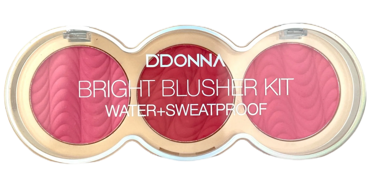 Bright Blusher Kit Water Sweatproof 7,5gr no 02 DDONNA Cosmetics 13319A-2