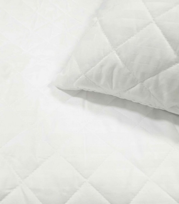 Ζεύγος Μαξιλαροθήκες Καπιτονέ 50x70εκ. Stipe Microfiber Λευκό