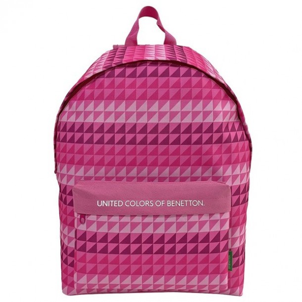 Τσάντα Πλάτης Ανατομική Ροζ 30x17x41εκ. benetton 50-3350