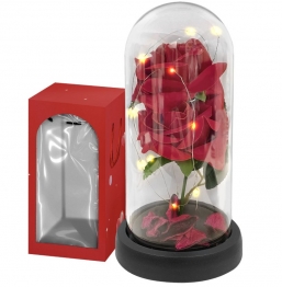 Τριαντάφυλλο Σε Γυάλα Με Φως 11x22εκ.Homie 3-2350