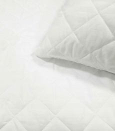 Ζεύγος Μαξιλαροθήκες Καπιτονέ 50x70εκ. Stipe Microfiber Λευκό