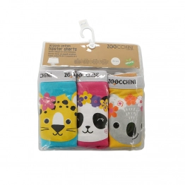 Boxer Shorts Σετ 3τμχ Οργανικά Βαμβακερά 2-3 Ετών Flower Power Zoocchini ZOO13203-2-3Y