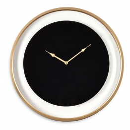 Ρολόι Τοίχου Μεταλλικό Μαύρο-Χρυσό ARTELIBRE 60x5εκ. 14700003
