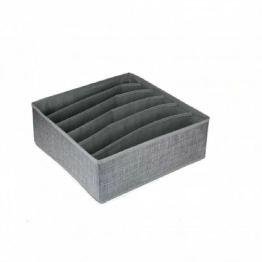 Organizer Συρταριών 6 Θέσεων 32x32x12εκ. Polyester Γκρι 2429462