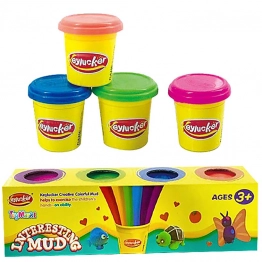 Σετ Πηλός 4 Χρώματα 24x6x6εκ. Toy Markt 71-3490