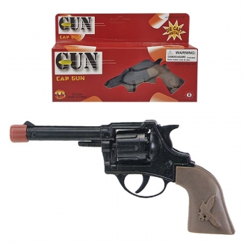 Αποκριάτικο Όπλο Μεταλλικό 8 Σφαιρο 21x8εκ. CARNAVAlista 3-217