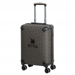 Βαλίτσα Τρόλεϊ 50x32x78εκ. Premium 7501 Black-Ecrou Greenwich Polo Club