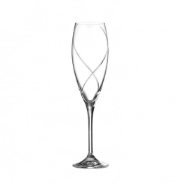 Σετ 6τμχ Ποτήρι Σαμπάνιας Κρυστάλλινο 210ml Lenny 179-4 Capolavoro