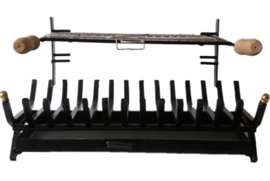 Σχάρα Ψησταριά Σιδερένια Μασίφ 60x40εκ. Black