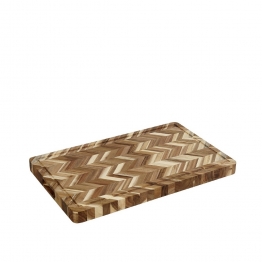 Πλατώ Σερβιρίσματος Ξύλινο Ακακίας Zig-Zag ESPIEL 39x28,5x2,5εκ. XYX101