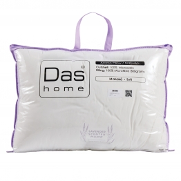 Μαξιλάρι Ύπνου Αρωματικό Lavender 50x70εκ. Polyester Μαλακής Σκληρότητας 1427 Λευκό Das Home