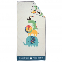 Πετσέτα Θαλάσσης Microfiber 70x140εκ. Junior 4079 Γκρι Greenwich Polo Club