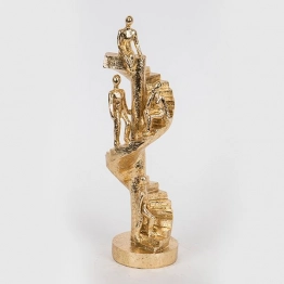 Διακοσμητικό Επιτραπέζιο Polyresin Χρυσό 9,5x9,5x30,5εκ. ESTHETI 752-27073