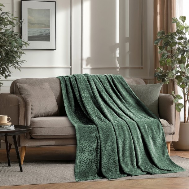 Ριχτάρι Flannel Διθέσιου 170x250εκ. Giza Dark Aqua Melinen 20005200