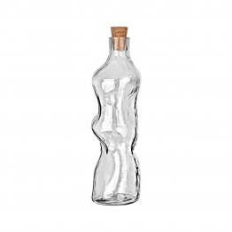 Μπουκάλι Γυάλινο Με Καπάκι Φελλού Διάφανο Sway 1000ml-8,9x31εκ. Estia 01-36799