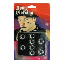 Σκουλαρίκια Πανκ Σετ 8τμχ
