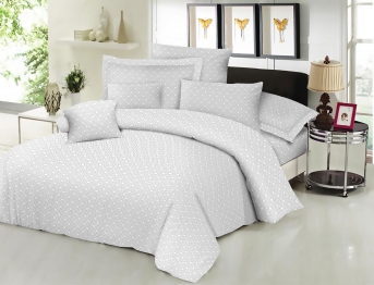 Σεντόνι Μεμονωμένο Εμπριμέ Polycotton Μονό Με Λάστιχο 100x200+22εκ. Maze Grey Komvos Home 7002171-55F