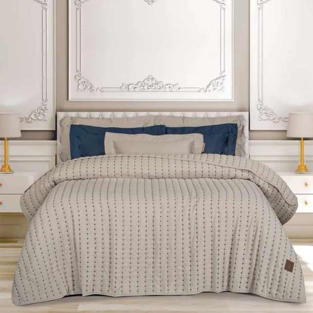 Κουβερλί Microfiber King 230x250εκ. Essential 3493 Taupe Greenwich Polo Club