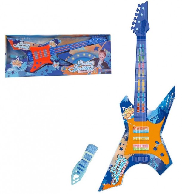 Κιθάρα Rock Μπαταρίας 23x5x61εκ. Toy Markt 76-158